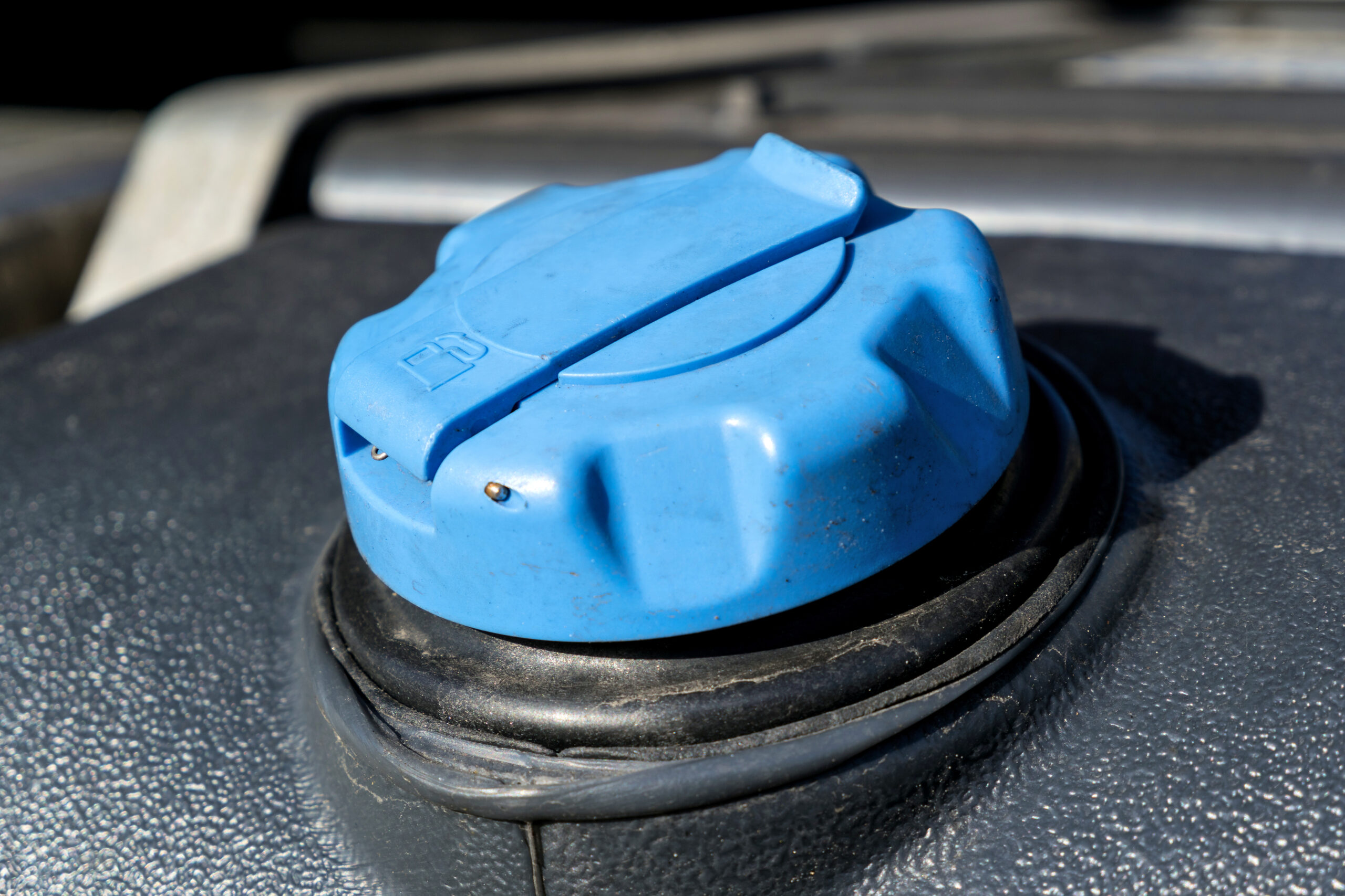 Diesel exhaust fluid tank of a truck