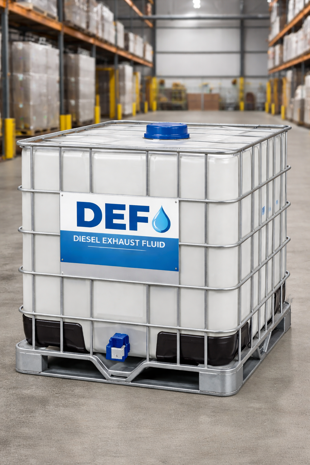 IBC Tote of Diesel Exhaust Fluid (DEF)